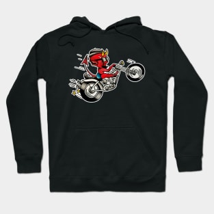 Devil Beatnik Rider Tattoo Design Hoodie